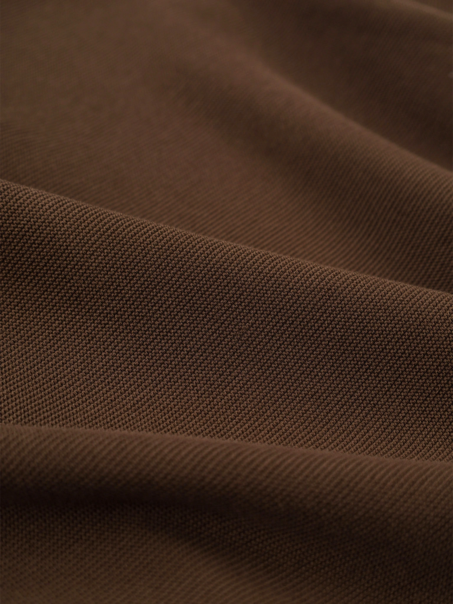 Джемпер укороченный коричневого цвета с коротким рукавом из хлопка